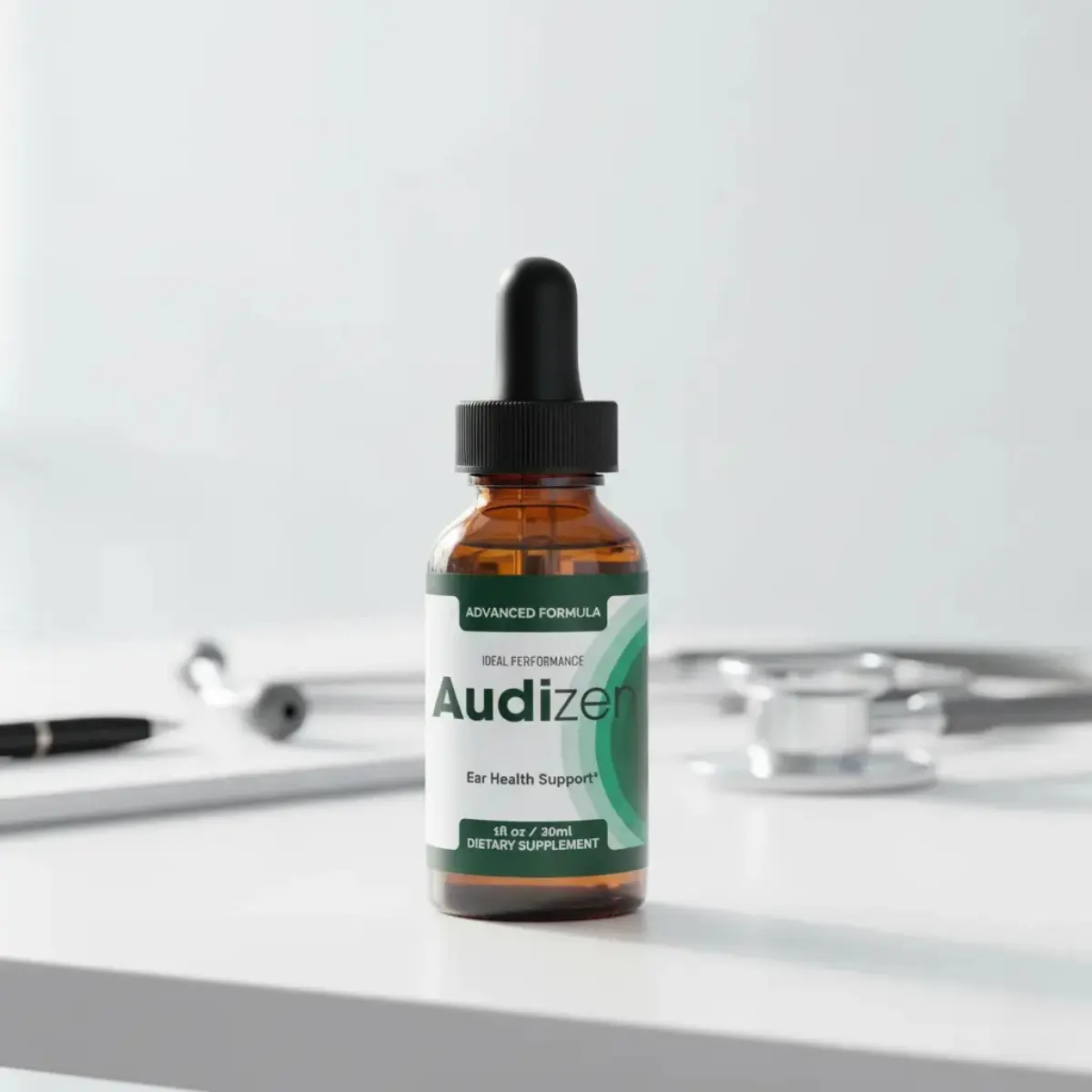 Bottles of Audizen and Audifort supplements side-by-side for comparison.